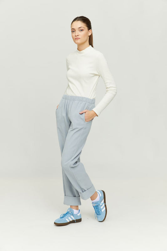 Pants YULARA - ice blue